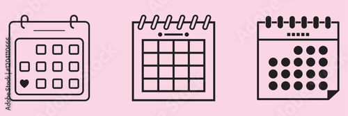 Calendar or appointment schedule flat icon  . 1176
