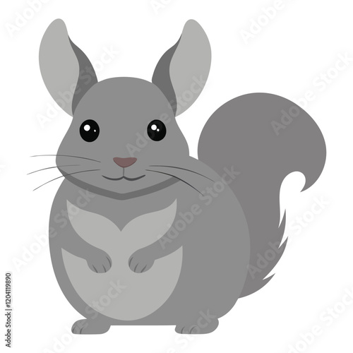  Chinchilla vector illustration.