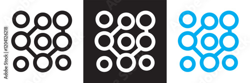 Complexity icon. Complexity icon for templates. isolated on white and black background. vector illustration. EPS 10