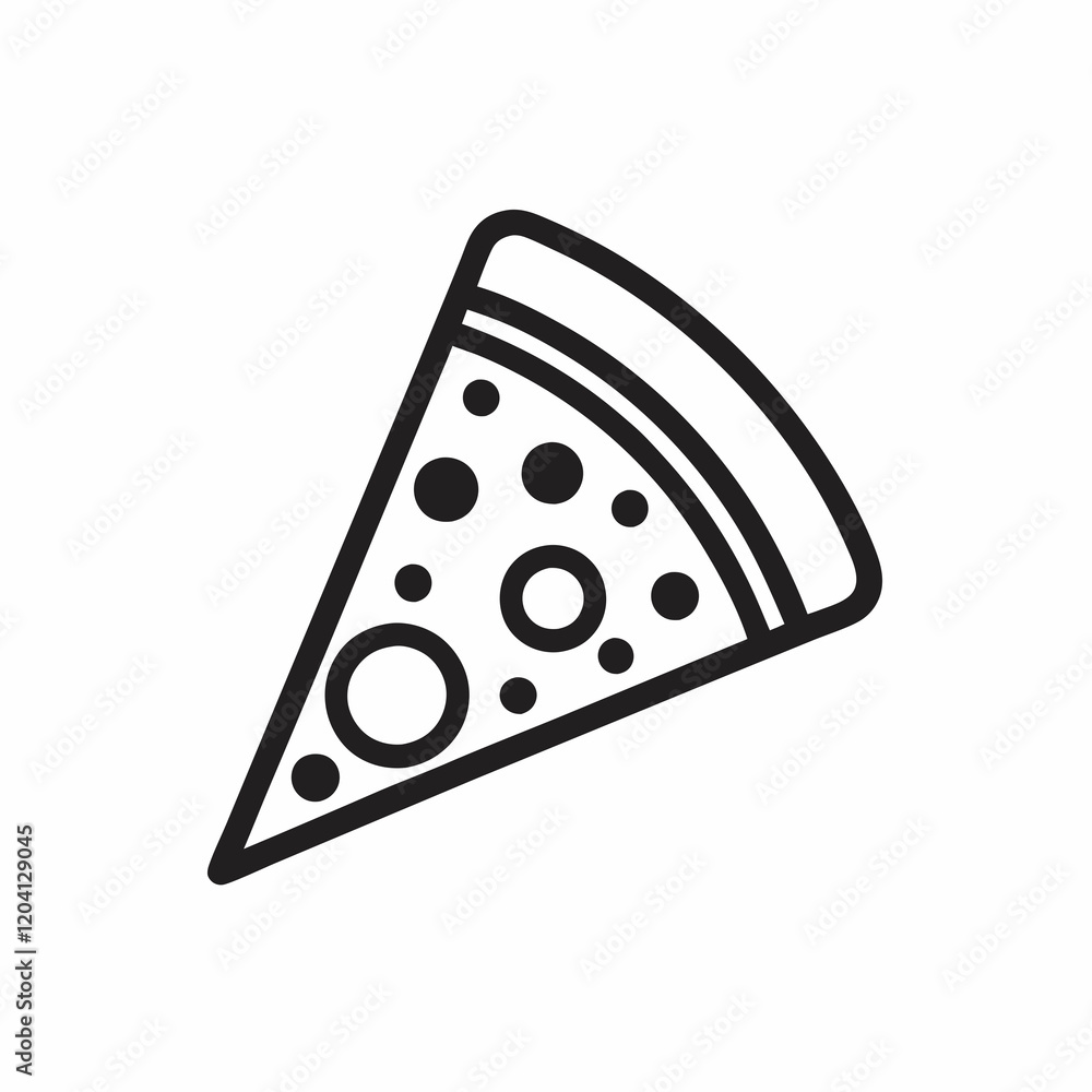 Pizza with Toppings Illustration Vector. Pizza with Toppings Illustration Vector.