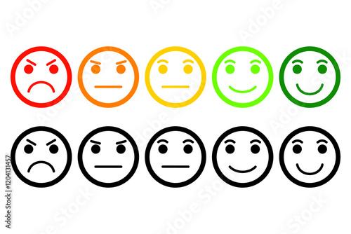 Emoji icon emotional face Vector illustration.