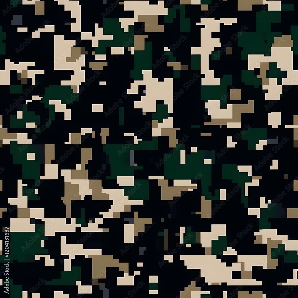 Digital camouflage background, army green, chocolate, and light brown color, with a blend of natural colors used for camouflage Digital camouflage background, army green, chocolate, and light brown color, with a blend of natural colors used for camouflage