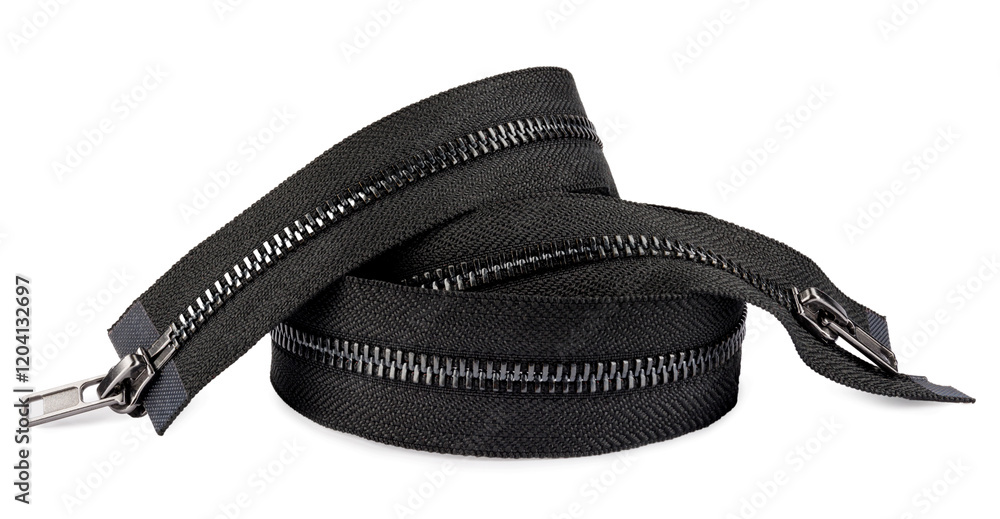 Zipper isolated on white background with clipping path Zipper isolated on white background with clipping path