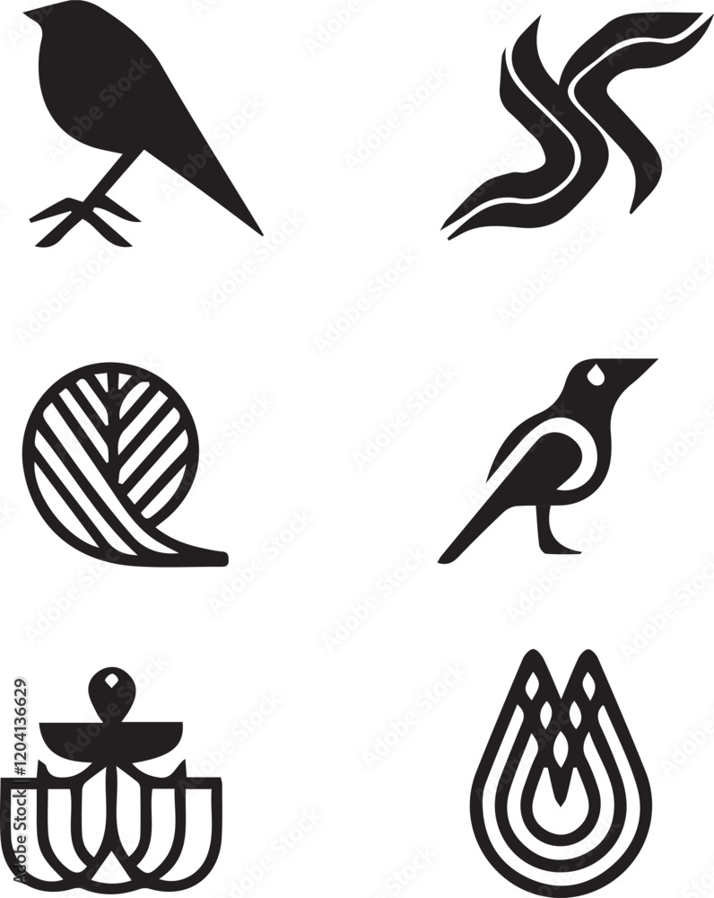 logo features a bird, plant, or abstract form
rendered in solid black. logo features a bird, plant, or abstract form
rendered in solid black.