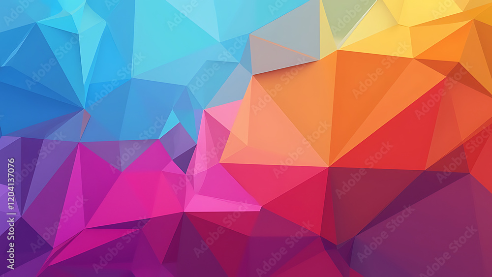 Vibrant Abstract Geometric Background with a Gradient of Colors Vibrant Abstract Geometric Background with a Gradient of Colors