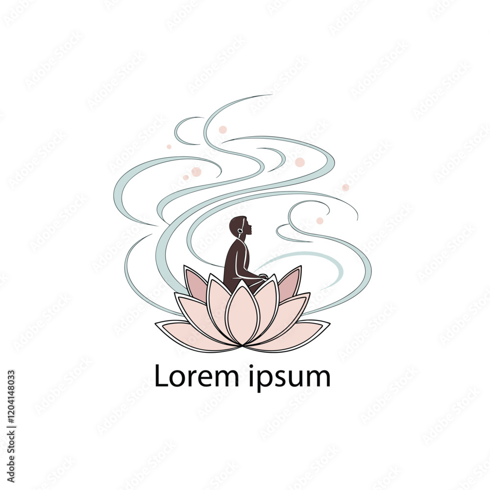 Fototapeta premium A meditation logo