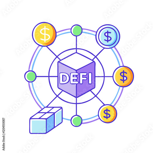 decentralized finance defi icon, decentralized finance defi vector illustration-simple illustration of decentralized finance defi, perfect for decentralized finance defi logos and icons