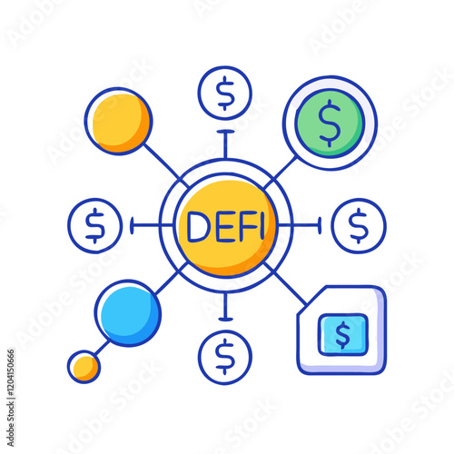 decentralized finance defi icon, decentralized finance defi vector illustration-simple illustration of decentralized finance defi, perfect for decentralized finance defi logos and icons