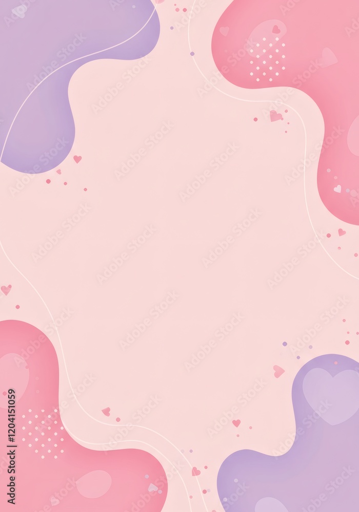 Romantic Pink and Purple Abstract Background with Hearts Perfect for Valentine s Day or Love Themed Romantic Pink and Purple Abstract Background with Hearts Perfect for Valentine s Day or Love Themed