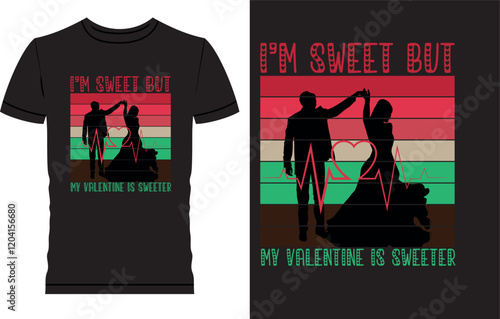 Valentine Day T shirt Design, couple