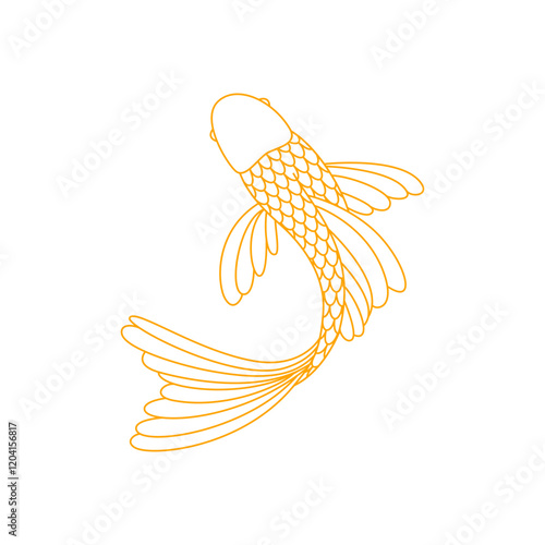 gold koi fish element