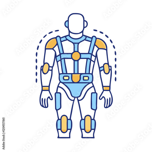 exoskeleton suit icon, exoskeleton suit vector illustration-simple illustration of exoskeleton suit, perfect for exoskeleton suit logos and icons
