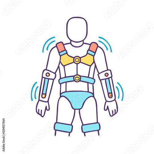 exoskeleton suit icon, exoskeleton suit vector illustration-simple illustration of exoskeleton suit, perfect for exoskeleton suit logos and icons