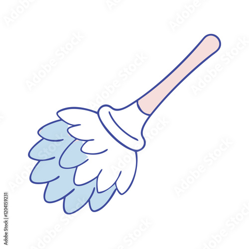 feather duster icon, feather duster vector illustration-simple illustration of feather duster, perfect for feather duster logos and icons