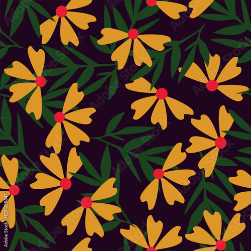 beautiful floral pattern allover design for digital print.