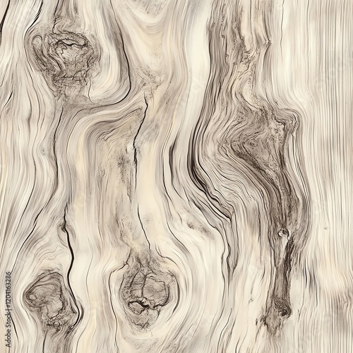 Wallpaper Mural Close-up of elegant light wood grain texture.  Natural, swirling pattern. Torontodigital.ca