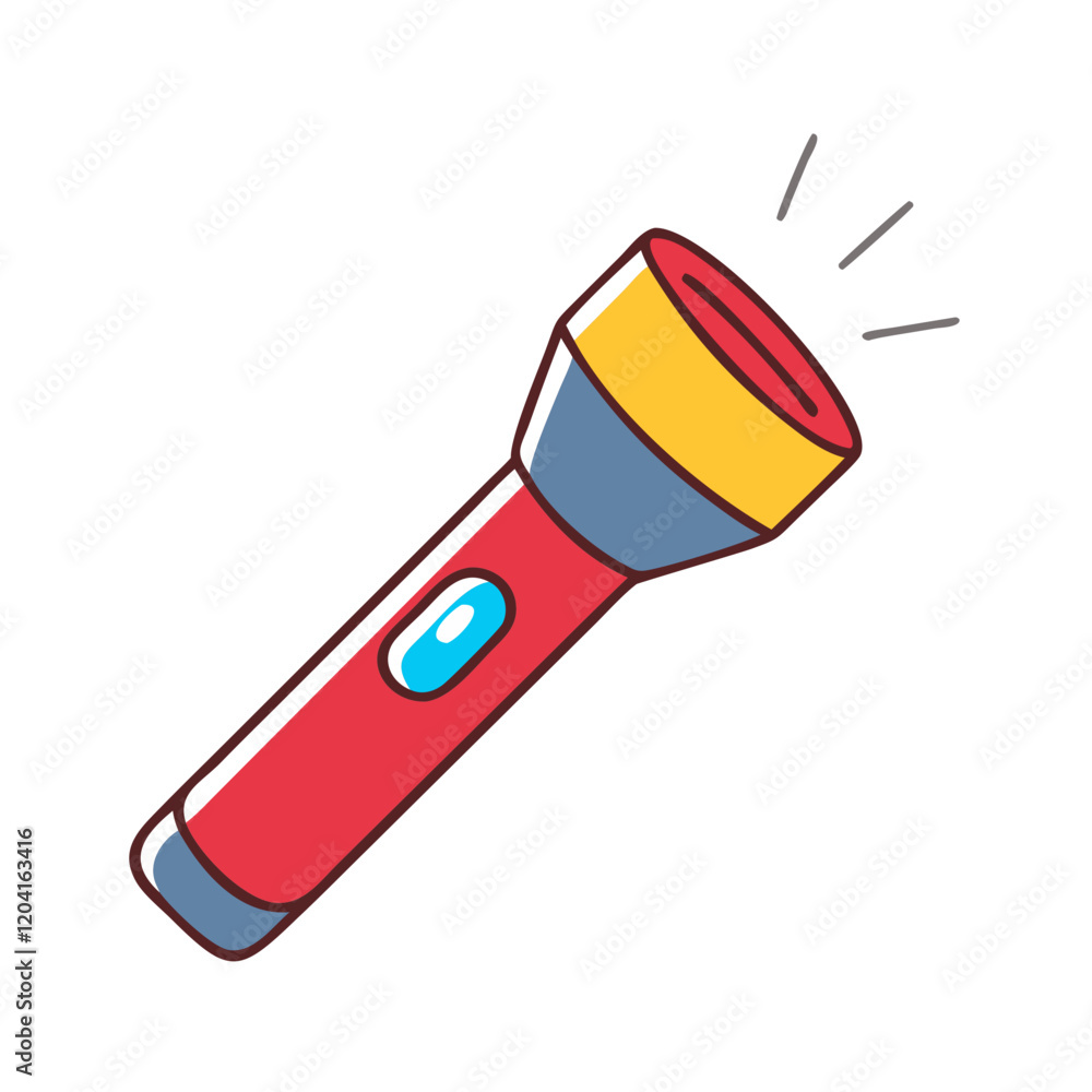 flashlight icon, flashlight vector illustration-simple illustration of flashlight, perfect for flashlight logos and icons