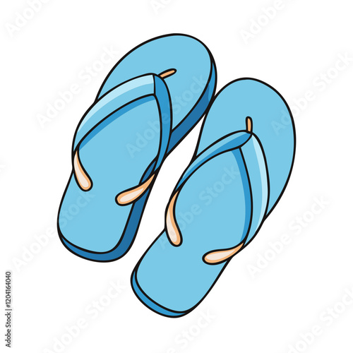 flip flops icon, flip flops vector illustration-simple illustration of flip flops, perfect for flip flops logos and icons