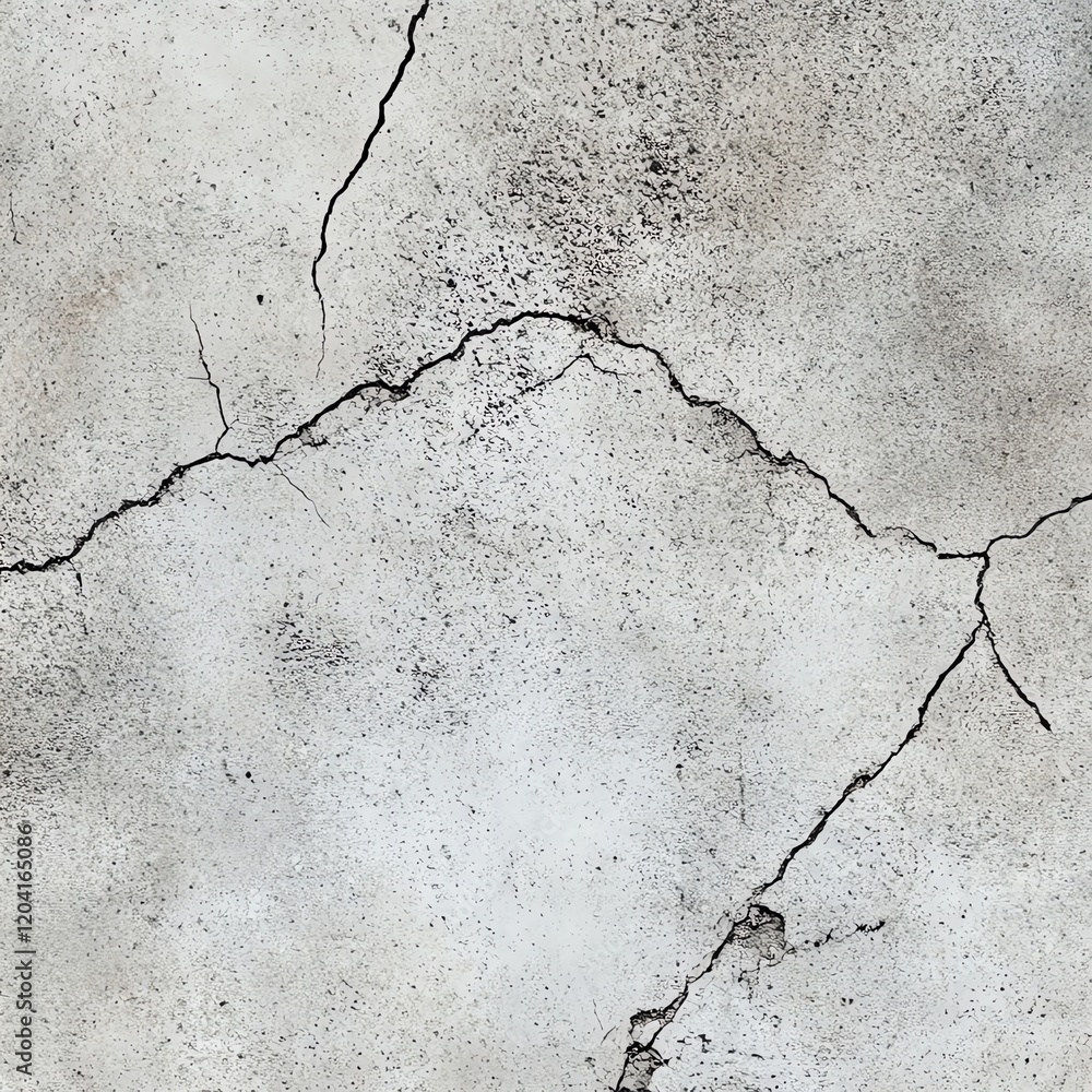 Obraz premium Topdown view of raw concrete with subtle cracks and clean matte textures, photorealistic seamless details