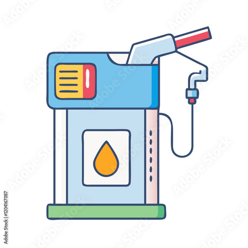 fuel pump icon, fuel pump vector illustration-simple illustration of fuel pump, perfect for fuel pump logos and icons photo