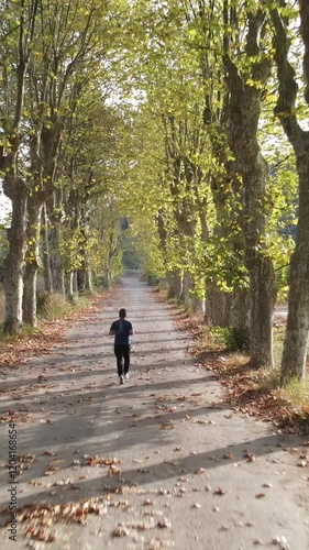 Wallpaper Mural Autumn Park Sport Running Torontodigital.ca