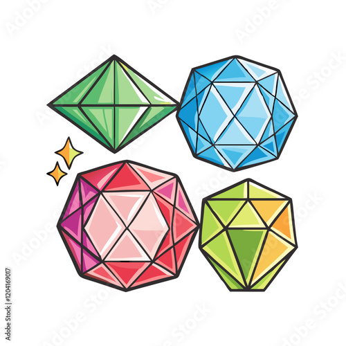 gemstones icon, gemstones vector illustration-simple illustration of gemstones, perfect for gemstones logos and icons