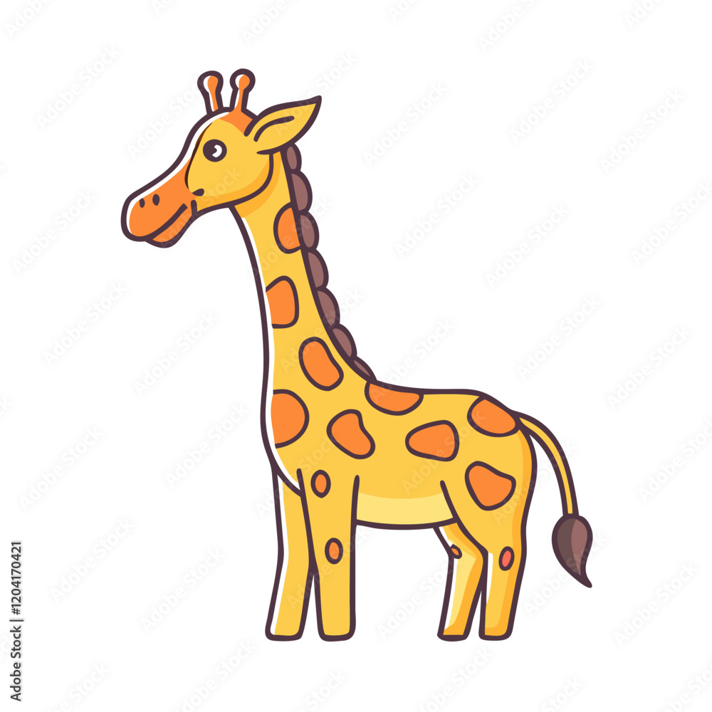 giraffe icon, giraffe vector illustration-simple illustration of giraffe, perfect for giraffe logos and icons giraffe icon, giraffe vector illustration-simple illustration of giraffe, perfect for giraffe logos and icons