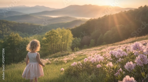 Wallpaper Mural Stunning sunrise over rhododendron-laden hills Torontodigital.ca