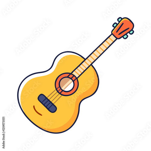guitar icon, guitar vector illustration-simple illustration of guitar, perfect for guitar logos and icons