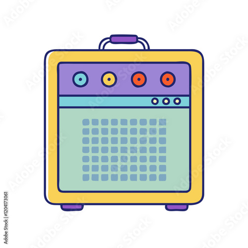 guitar amp icon, guitar amp vector illustration-simple illustration of guitar amp, perfect for guitar amp logos and icons