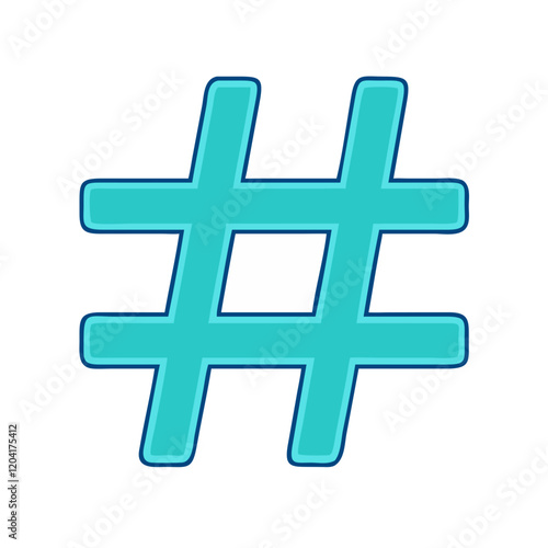 hashtag icon, hashtag vector illustration-simple illustration of hashtag, perfect for hashtag logos and icons