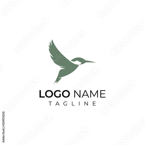 Kingfisher logo design in vector