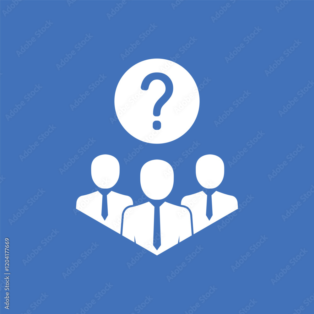 white team icon with question mark like questionnaire. concept of query human resources information and support or inspection. white team icon with question mark like questionnaire. concept of query human resources information and support or inspection.