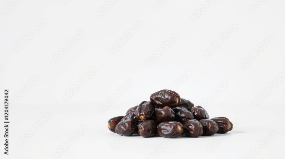 Obraz premium Kurma Tunisia dates presented gracefully and elegantly, emphasizing refined features and textures. The image evokes 