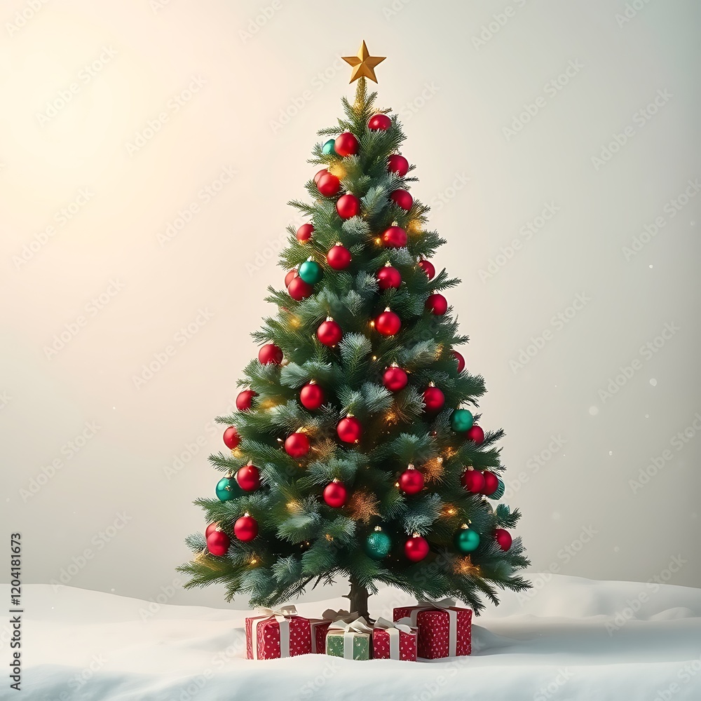 Decorated Christmas tree with gifts. (5) Decorated Christmas tree with gifts. (5)