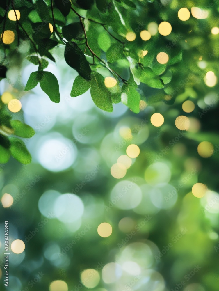 Beautiful bokeh background, city park with green natural bokeh lights. A digital background or element of graphics. Beautiful bokeh background, city park with green natural bokeh lights. A digital background or element of graphics.
