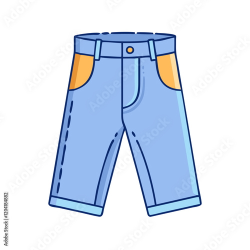 jeans icon, jeans vector illustration-simple illustration of jeans, perfect for jeans logos and icons