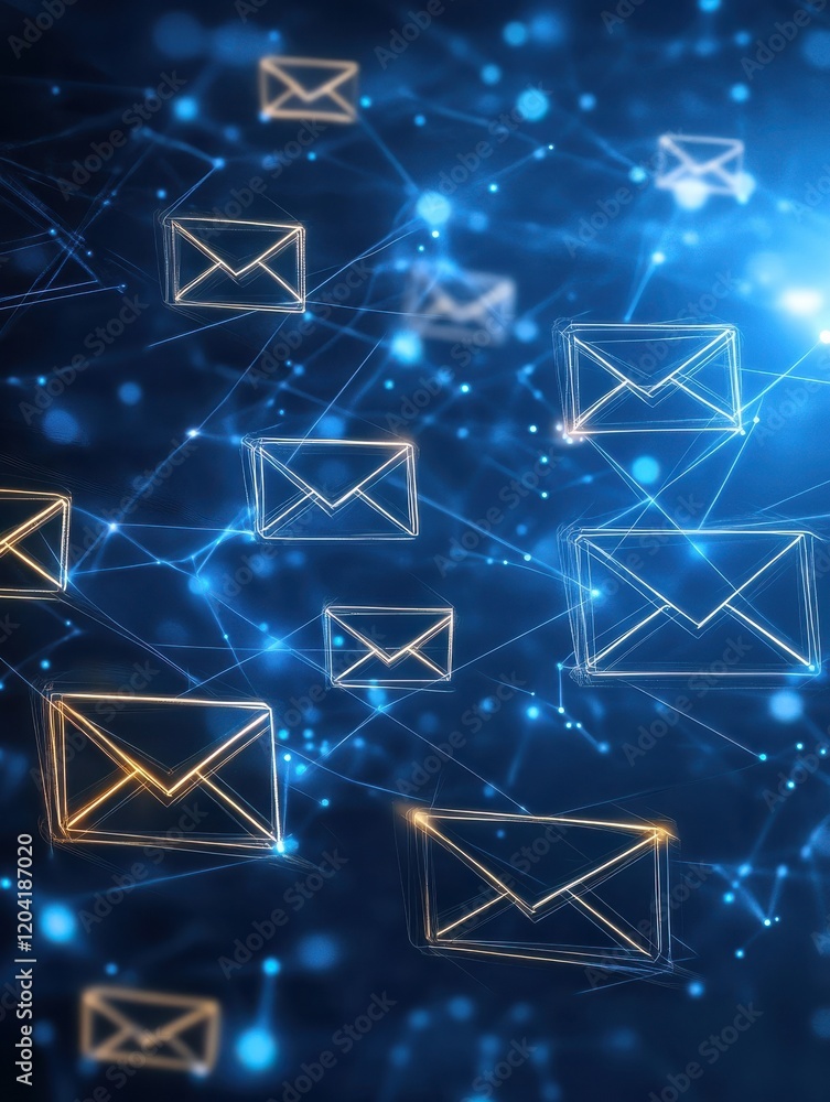 Email marketing concept, Direct selling project in customer list business for email Email marketing concept, Direct selling project in customer list business for email