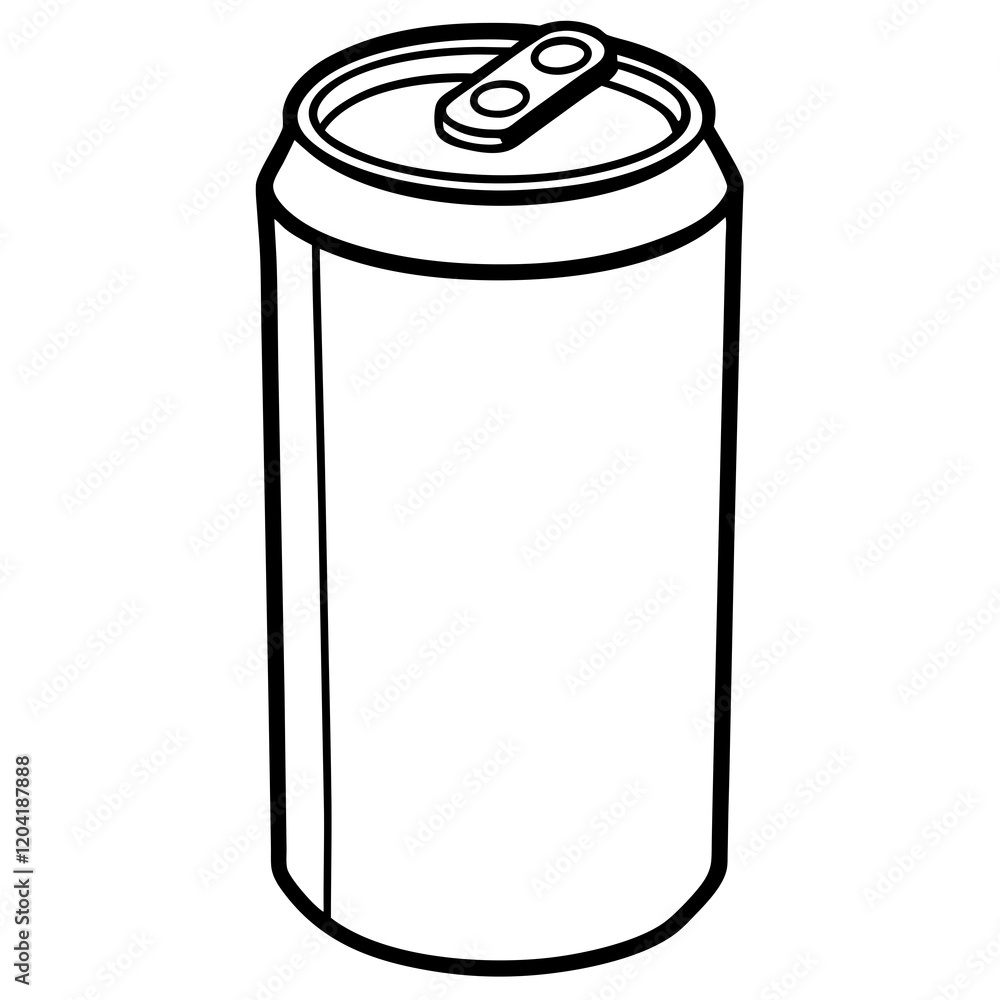 Minimalist Soda Can Line Art Design Minimalist Soda Can Line Art Design