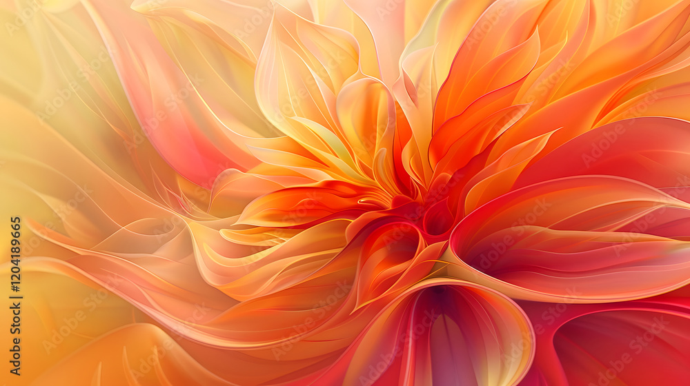 A closeup view of an abstract flower with swirling petals forming intricate patterns, showcasing vibrant movement and artistic visual appeal. A closeup view of an abstract flower with swirling petals forming intricate patterns, showcasing vibrant movement and artistic visual appeal.
