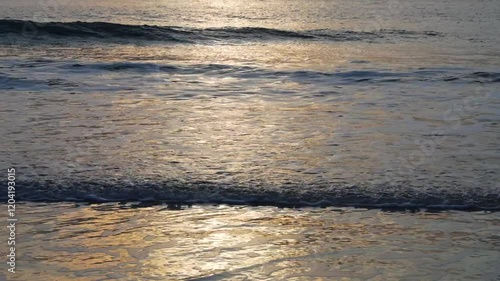 seascape at the beach during sunset photo