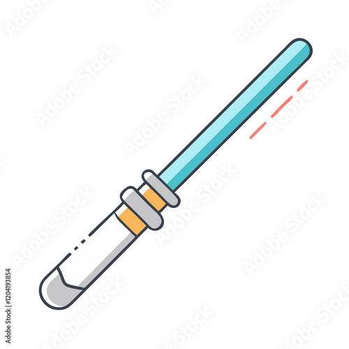 light saber icon, light saber vector illustration-simple illustration of light saber, perfect for light saber logos and icons