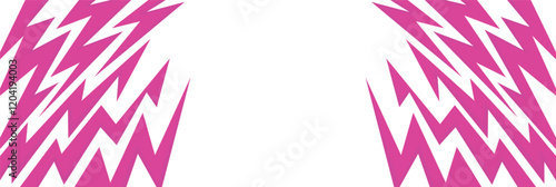 Minimalist background with jagged zigzag pattern and some copy space area