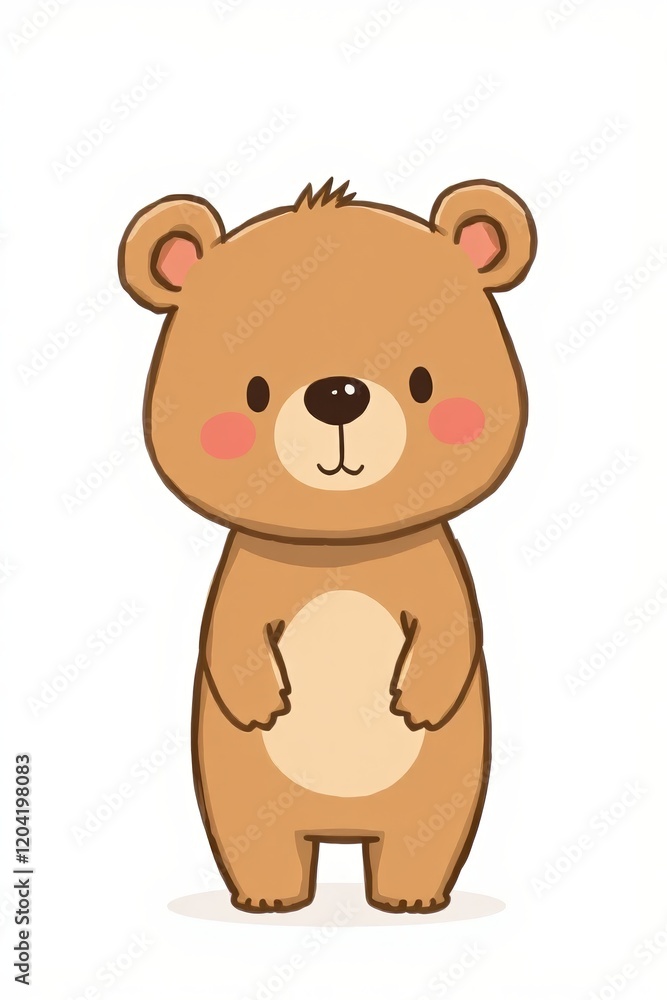 there is a brown bear standing up with its paws crossed there is a brown bear standing up with its paws crossed