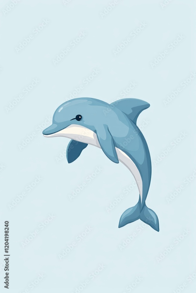 Fototapeta premium dolphin jumping in the air with its mouth open