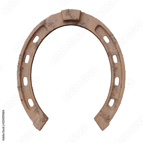 Wallpaper Mural Horseshoe rusty isolated on white, transparent. Talisman good luck and fortune symbol Torontodigital.ca