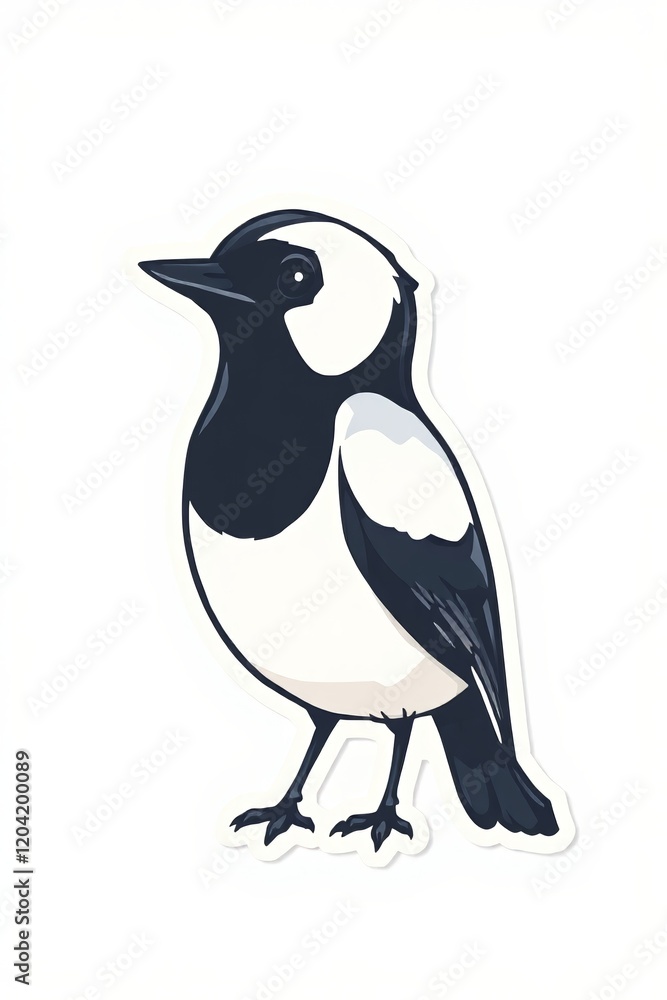 arafed black and white bird with a black beak and white chest arafed black and white bird with a black beak and white chest