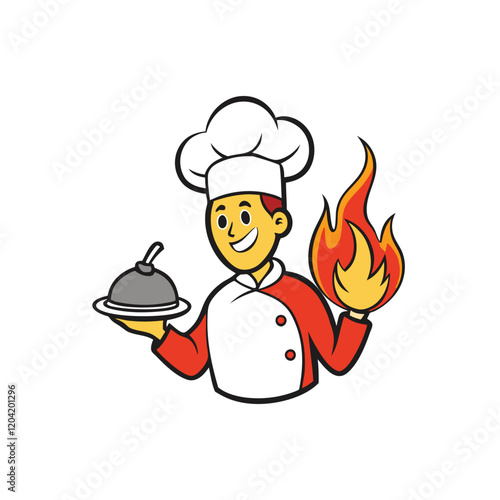 chef with a plate