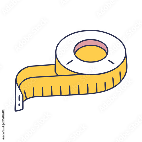 measuring tape icon, measuring tape vector illustration-simple illustration of measuring tape, perfect for measuring tape logos and icons