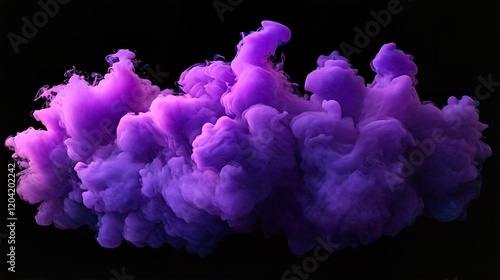 A large cloud of purple and pink smoke.